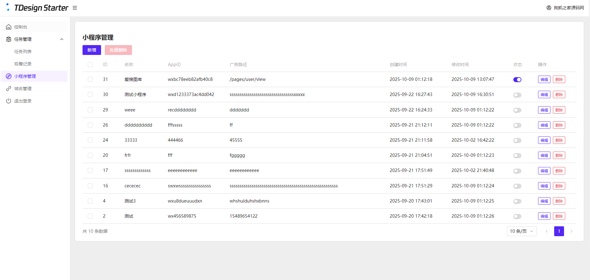 全新流量广告变现系统源码 任务管理系统 开源